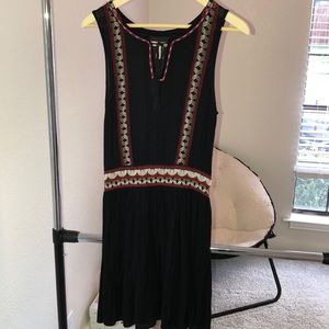 Black dress with Aztec details